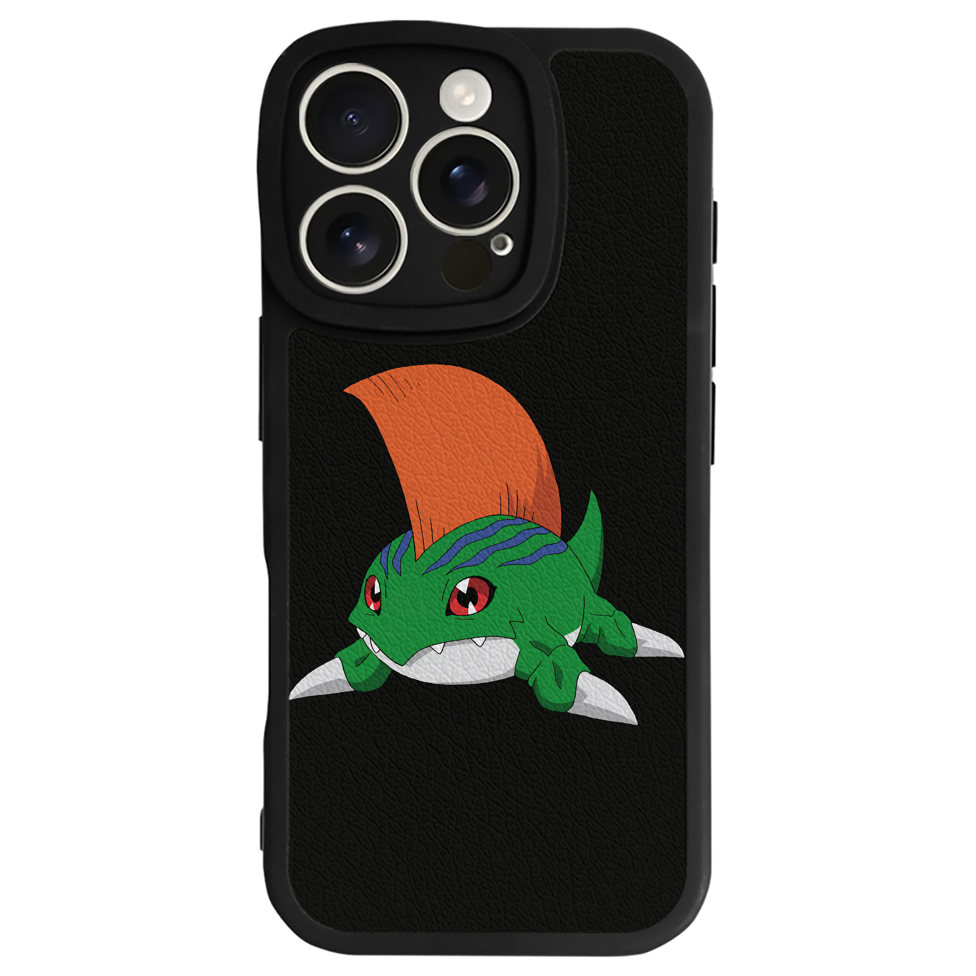 （画像用） Digimon デジタルモンスター/デジモン 【iPhone 16シリーズ対応】シリコンスマホケース（レザー調） 材質：シリコン